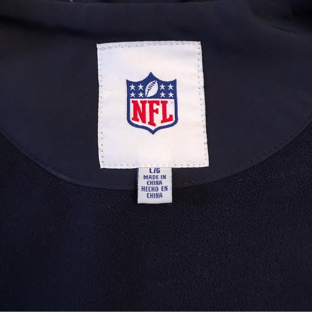 NFL Seattle Seahawks Stadium Jacket Adult Size Large Soft Shell Fleece Dark Blue - Picture 13 of 13